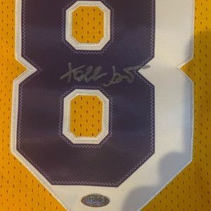 Kobe Bryant autographed jersey coa Steiner